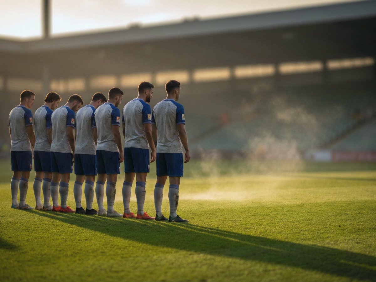 奖杯被举起时的彩带与反光